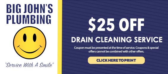 discount on drain cleaning service