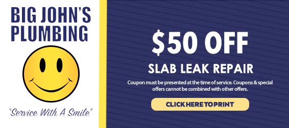 discount on slab leak repair