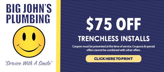 discount on trenchless installs